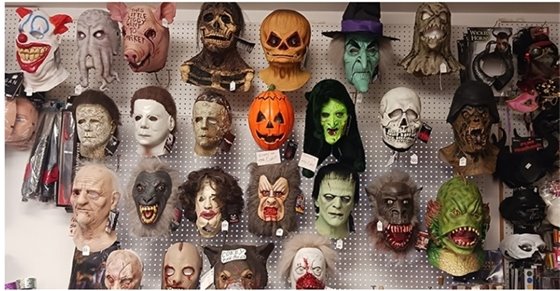 Beauty and the Beast Costumes: Mask display