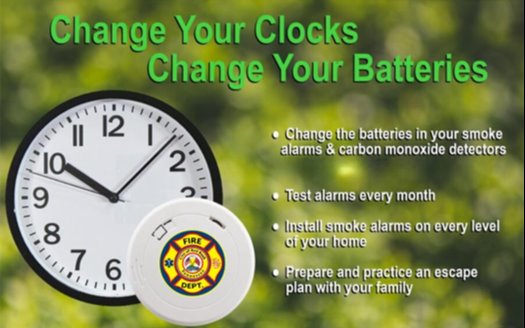 change your clocks and batteries