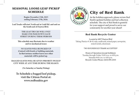 red bank services schedule 