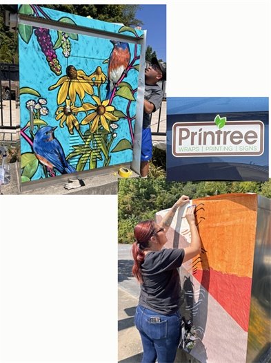 Traffic Signal Box Wrap Art