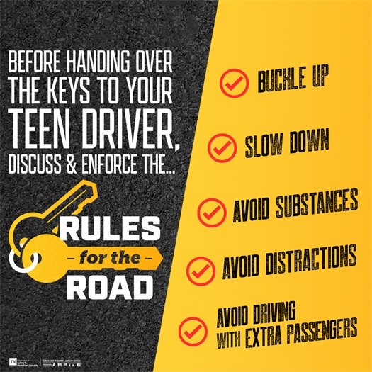 Rules for the road flyer
