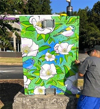 Traffic Signal Box Wrap Art