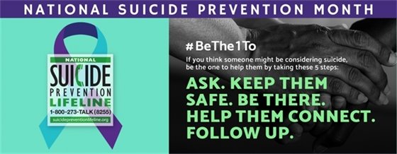 Suicide Prevention Month Banner