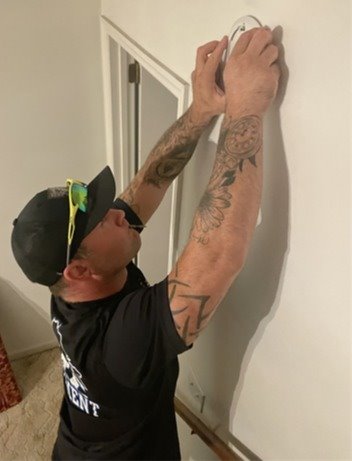 RBFD Installs Smoke Detectors