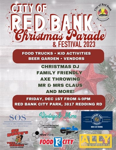 2023 Red Bank Christmas Parade & Festival Flyer 