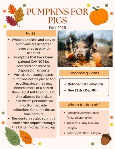 Pumpkins for pigs 2025 Fall Schedule, rules, and instructions from The Gentry Homestead