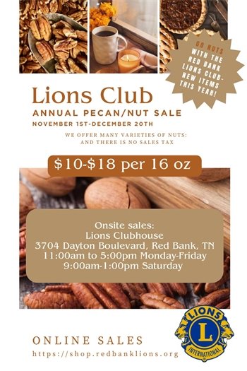 Red Bank Lions Club Nuts Sale